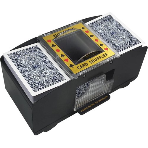 TAAVOP Automatic Card Shuffler, 1-2 Deck Battery-Operated Electric Poker Card Shuffler Machine, for Playing Cards/UNO