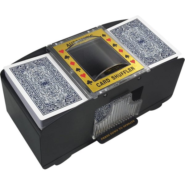 TAAVOP Automatic Card Shuffler, 1-2 Deck Battery-Operated Electric Poker Card Shuffler Machine, for Playing Cards/UNO