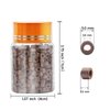 2500pcs Hair Extensions Beads Micro Links Rings Beads,5mm Silicone Lined Beads for I Tip Extend Human Hair