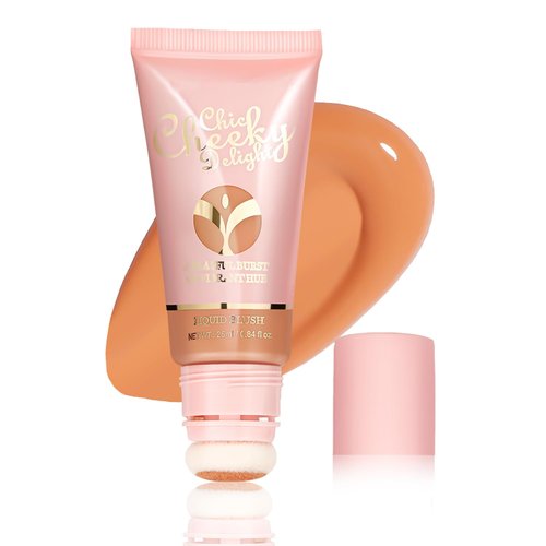 Nekoogirl Liquid Blush, Cream Blush for Cheeks, Matte Natural Blush, Lightweight, long-lasting, highly pigmented formula blushes. (#01 25ml)