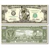 5 Miss Liberty Million Dollar Bills with Bonus “Thanks a Million” Gift Card Set