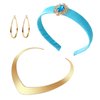 Women Princess Costume Accessories Headband Hair Ties Girls Dress Up Halloween Cosplay Party Supplies for Jasmine