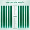 20 Inch Colored Clip in Hair Extensions 10pcs Straight Hair Synthetic Hairpieces for Party Highlight Green