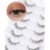 Natural Lashes Mink Natural Eyelashes False Eyelashes Natural Look False Lashes Wispy Eye Lashes Cat Eyelashes Fake Lashes KD292