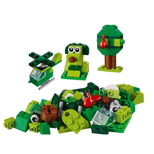 LEGO Classic Creative Green Bricks 11007 Starter Set Building Kit with Bricks and Pieces to Inspire Imaginative Play (60 Pieces)