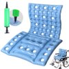 Inflatable Seat Cushion Anti-Decubitus Wheelchair Cushion, Breathable Backrest Air Cushion Bed Sore Cushion for Pressure Sores Pain Relief - Portable Travel Seat Cushion for Airplane/Car/Office