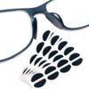 Festful Eyeglass Nose Pads,20 Pairs of Soft Foam Nose Pads, (D-Shape /20 * 8mm) (Black)