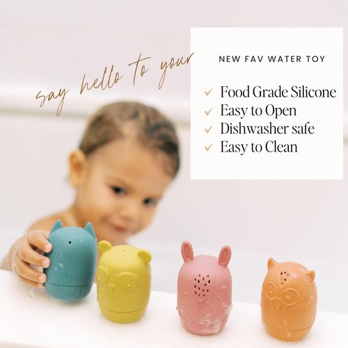 Grey+Sun | Bath Toys for Toddlers 1-3, Stocking Stuffer Baby, Baby Pool Toys 12-18, Bath Toys Toddlers 2-4