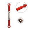 2PCS Treehobby RC Front Rear Metal Adjustable Steering Linkage Servo Link 80-100mm Pull Rod Compatible with traxxas Slash 4x4 5807 Stampede HQ727 1/10 RC Car Upgraded Parts,Red