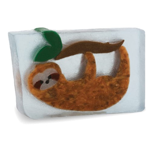 Primal Elements Glycerin Bar Soap | Helps All Skin Types, Sensitive, Oily & Dry Skin | NO PARABENS, VEGAN, GLUTEN FREE, 100% VEGETABLE BASE - (Swinging Sloth)