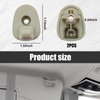 Dickno 2 PCS Car Sun Visor Clips, Auto Interior Sun Visor Support Clip Retainer Replacement Compatible with Liberty 2005-2012 Nitro 2008-2012, OEM Number 1AR26BD1AA 1AR26DW1AA