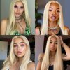 Leuik Long Straight Wig|Synthetic Long Wigs for Women|Cosplay Wig for Fashion Women 28inch (Light Blonde)