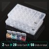 Mr. Pen- Diamond Painting Bead Storage Containers, 28 Grids, 2 Pack, Includes 160pcs Label Stickers, Diamond Art Bead BoxOrganizer