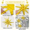 Gold Silver Star Balloons,Explosion Star Balloons Kit with 6Pcs 22Inch Cone Star Foil Balloons and 10Pcs 10Inch Four Pointed Star Balloons for Birthday Anniversary Disco Party Decorations