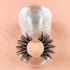 50 Pieces Clear Round Lash Tray Holder Plastic False Eyelash Tray Circle for False Eyelash Storage Case Packaging Box Cosmetic Container