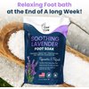 Tea Tree Oil & Soothing Lavender Foot Soak with Epsom Salt - Best Toenail Treatment & Softens Calluses - Soothes Sore & Tired Feet, Foot Odor Scent, Spa Pedicure - Made in USA - 16oz (Pack of 2)
