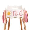 You Are My Sunshine High Chair Banner,Sun Themed First Birthday Party Decorations For Girl, Modern Sun One Garland For High Chair, Ribbon Tutu Skirt Baby Girl Shower Supplies