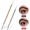2 in 1 Lash Lift and Tint Kit, 2 Pcs Professional Lash Lift Rods Stainless Steel Lash Comb Metal Eyelash Comb Separator Lash Applicator Tool for Eyebrow Perming Tinting Curling Lash Extension Supplies