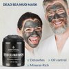PureNaturis Organic Dead Sea Mud Mask for Face & Body, Premium Spa Quality Pore Minimizer for Acne, Blackheads, Oily Skin -Skin Tightening Formula for Women & Men, Achieves Healthier Complexion 8.8 oz