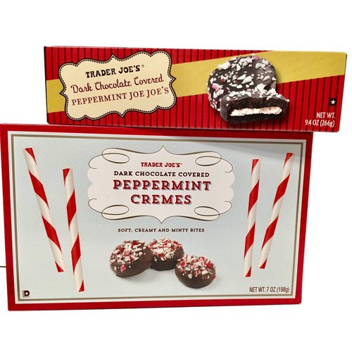 Trader Joe's Dark Chocolate Covered Peppermint Cremes,198 grams