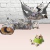 EAEDMY Guinea Pig Rat Ferret Hammock Hideout, Corner Tunnel, 14.2"x 9.8"x 4.3", Suitable for Small Pets, Easy to Clean