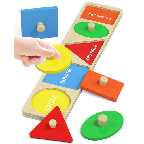 kecristv Montessori Toys for 1 2 Year Old Girls Boys, Shape Sorter Wooden Toys for Toddlers 1-3, Toddler Toys Age 1-2, 1 2 Year Old Girl Boy Birthday Gifts, Toddler Puzzles Toys - Paneling