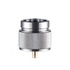 Kbrotech Camping Stove Adapter 1LB Propane Small Tank Input and a Lindal Valve EN417 Output Outdoor Cylinder LPG Canister Convert (Gray)