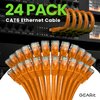 GearIT Cat 6 Ethernet Cable 0.5 ft 6-Inch (24-Pack) - Cat6 Patch Cable, Cat 6 Patch Cable, Cat6 Cable, Cat 6 Cable, Cat6 Ethernet Cable, Network Cable, Internet Cable - Orange 0.5 Foot