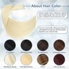 Tape in Hair Extensions Human Hair 100% Remy Hair 20pcs 50g/Pack Straight Seamless Invisible Skin Weft Extensions Easy to Apply and Style (#60 Platinum Blonde, 18 Inch)