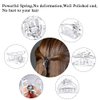 ANBALA Small Metal Hair Clips - Mini Non-slip Cute Silver Clips for Women Girls (12Pcs)