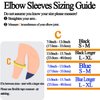 YAVOUN Elbow Support,Adjustable Tennis Elbow Support Brace, Great For Sprained Elbows, Tendonitis, Arthritis,basketball，Baseball,Golfer's Elbow Provides Support & Ease Pains XL (Black Longer)