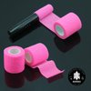 Tattoo Grip Cover Wrap Pink - Denergy 6PCS PMU Pen Grip Tape Wrap Cover Cohesive Sports Adherent Tape Adhesive Bandage for Tattoo Machine Tattoo Accessories (Hot Pink 6pcs)