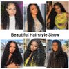 13x4 Glueless Wigs Human Hair Pre Plucked Pre Cut Deep Wave Lace Front Wig Human Hair with Baby Hair 180% Density Human Hair Lace Front Wigs for Women 22 Inch Natural Black
