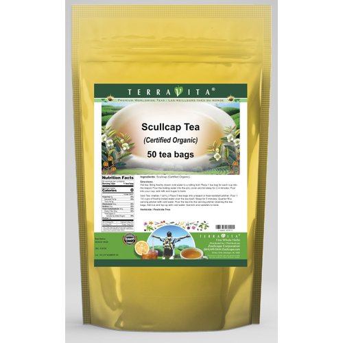 Scullcap (Certified Organic) Tea (50 tea bags, ZIN: 518725)