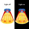 Meland Princess Dress - Light Up Princess Dress Up Clothes for Girls 3-8 Princess Costumes for Girls Toddlers Birthday Gift