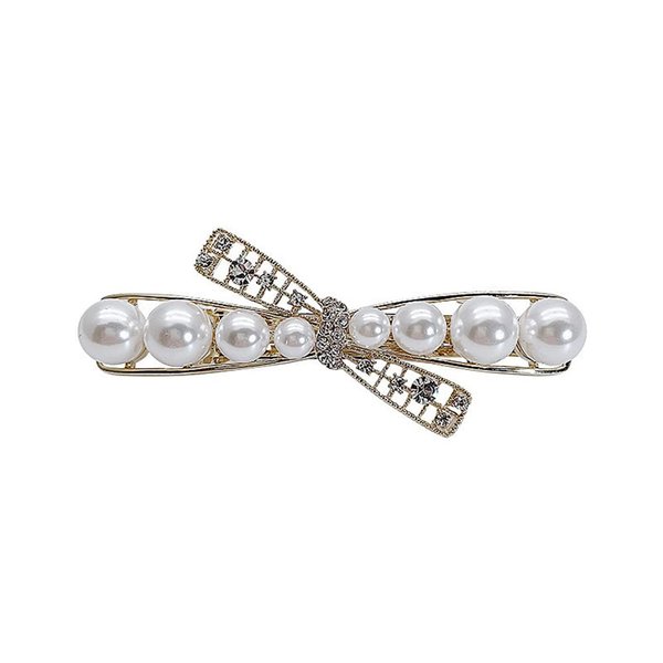 Crystal Hair Clips, Rhinestones Hair Barrettes, Pearl Hair pins, Handmade Hairpin Wedding Hair Accessories for Women Girls Brides