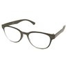 ColorViper Flexible Memory Frame reader Unisex lightweight Reading Glasses 0.74 Oz (OVAL matte grey black WOOD LIKE, 2.00)