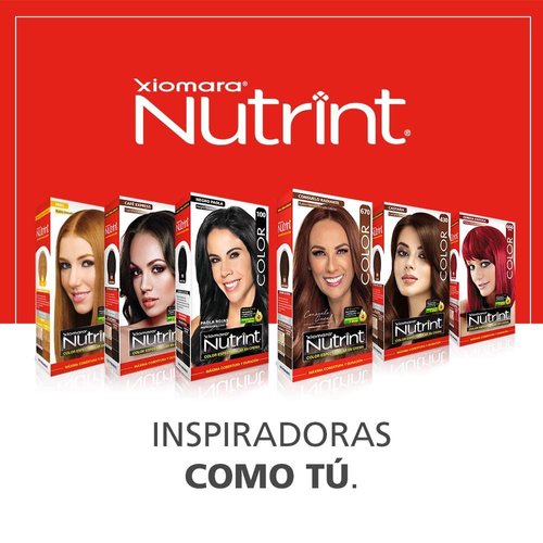 Xiomara Nutrint Hair Color Cream 100 Ebony Black/Tinte Negro Ebano 100