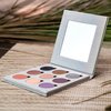 BaeBlu Glitter Mirror Empty Magnetic Reusable Eyeshadow Makeup Palette Case with Cover