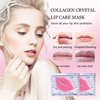 NIYET 30 pieces of Moisturizing Collagen Crystal Lip Mask - Anti-Ageing & Anti Chapped, Reduce lip Wrinkles, Fade Lip Color, Make Skin Smooth And Firm Collagen Lip Pieces (Pink)