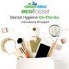 Clean Idea EcoFlosser - Individually Packaged - 180 Picks - Floss Pick - Dental Floss Picks - Plant Based - Floss Stick