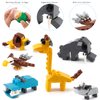 Wild Safari Toys - 12 Surprise Animal Eggs Standard Size Building Blocks STEM Toys - Educational Kids 3D Puzzle Party Favors