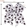10Pcs Cheer Bows Hair Bow Ponytail Holder Elastic Band for Cheerleading Cheerleader Sports Team Activities (Soccer)