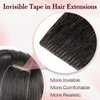 SEGO Injection Tape in Hair Extensions Human Hair Tape in Hair Extensions Invisible Tape in Hair Extensions 12 Inch #04Y Chocolate Brown 10PCS 5pcs Invisible and 5pcs Normal