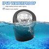 AVEKI Solar LED Landscape Spotlight,Waterproof 6 LEDs Pond Light Underwater Light Adjustable Lighting Angle,Security Lighting Dark Sensing Auto On/Off for Outdoor Garden Courtyard Lawn Fish Tank Pool