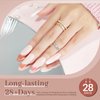 modelones Poly Nail Gel Set, 6 Colors Nude Pink Brown Daily Collection Poly Extension Gel Set Builder Nail Gel French Manicure DIY Design Nail Art Home Salon Beauty Gift