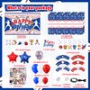 LXlucktim Baseball Birthday Party Decorations, 189 Pcs Baseball Themed Party Supplies for Boys Baby - Backdrop, Cake Cupcake Toppers, Balloons, Cupcakes Wrappers, Hanging Swirls, Tablecloth, Stickers