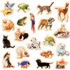 Cute Animal Refrigerator Magnets for Kids - Bundle with 20 Pet Fridge Magnets for Toddlers, Kids Learning Developmental Toys | Cats and Dogs Magnetic Toys for Boys, Girls
