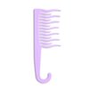 XO Curls Shower detangling hair comb, Wide tooth comb, Comb with hook for easy hanging in shower, Gentle on Scalp, Hair comb for with curly & wavy hair (Lavender)