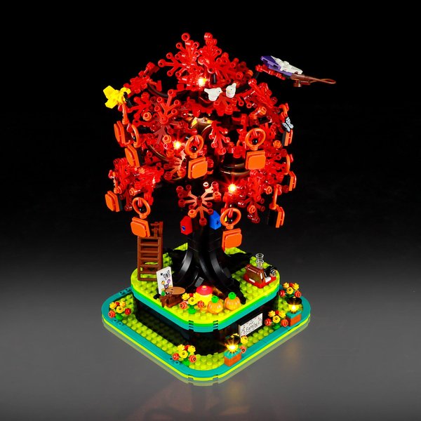 Mililier LED Light Kit for Lego 21346 Family Tree Set, Compatible with Lego 21346 Building Blocks Model(Not Include Blocks Set)